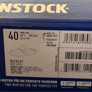 Birkenstock Buckley Gray Taupe Clogs